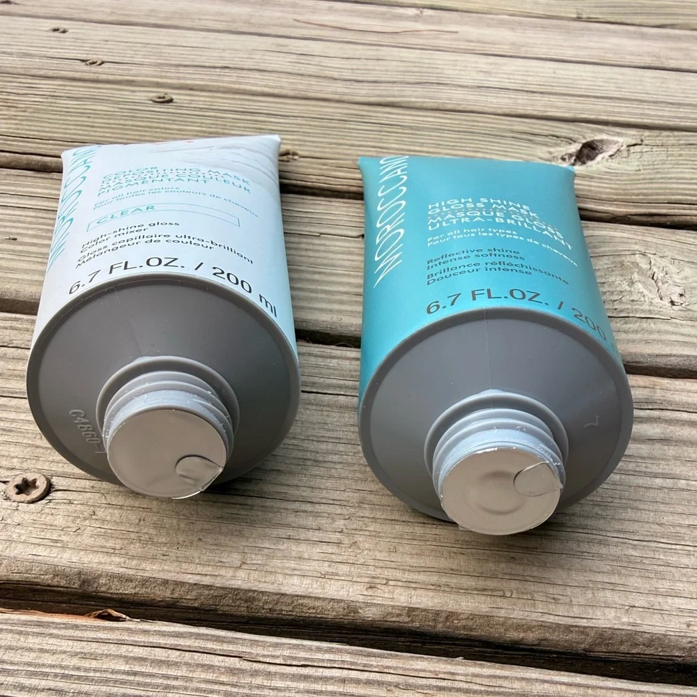 NEW Moroccanoil Hair Mask Bundle | High Shine + Clear Color Depositing Mask